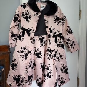 Girls pink and black dress